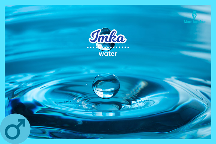 Imka is an Afrikaans baby name meaning water