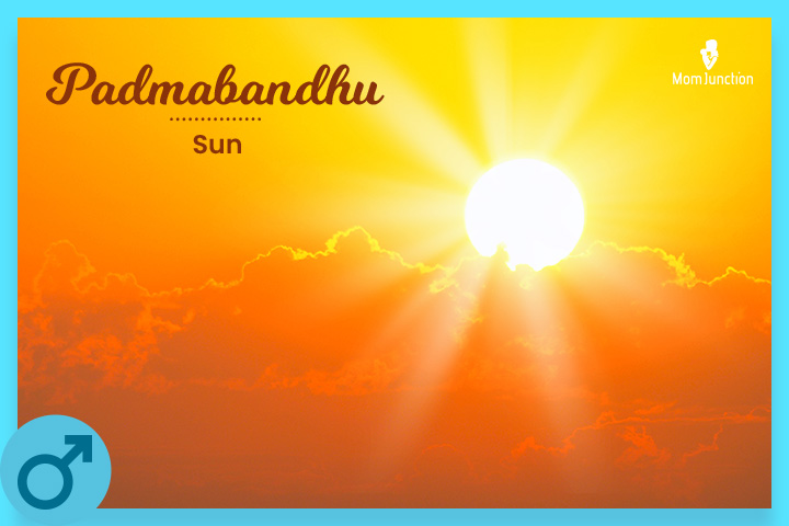 Padmabandhu means the sun