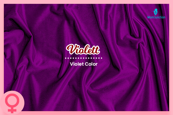 Violett is an Afrikaans baby name meaning violet color