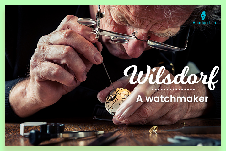 Wilsdorf, a watchmaker